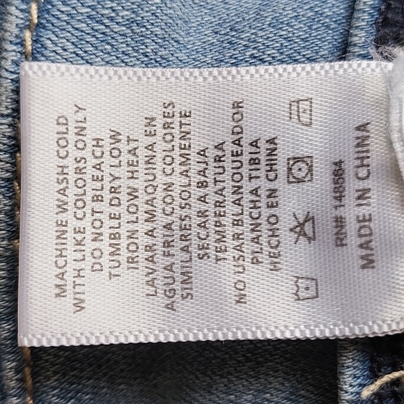 Akira NWT women's stonewash laceup straight leg jeans size 11/W29 - Picture 6 of 7